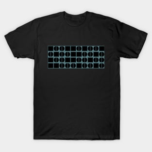 Binary coding in black and blue T-Shirt